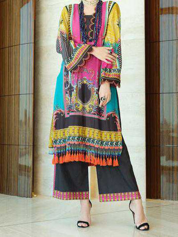 Almirah ALP-2PS 918 Magenta Lawn Collection 2021